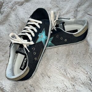 Golden Goose  Black Superstar Sneakers